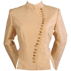Maggie Norris Haute Couture Signature Jacket in Silk Faille 12