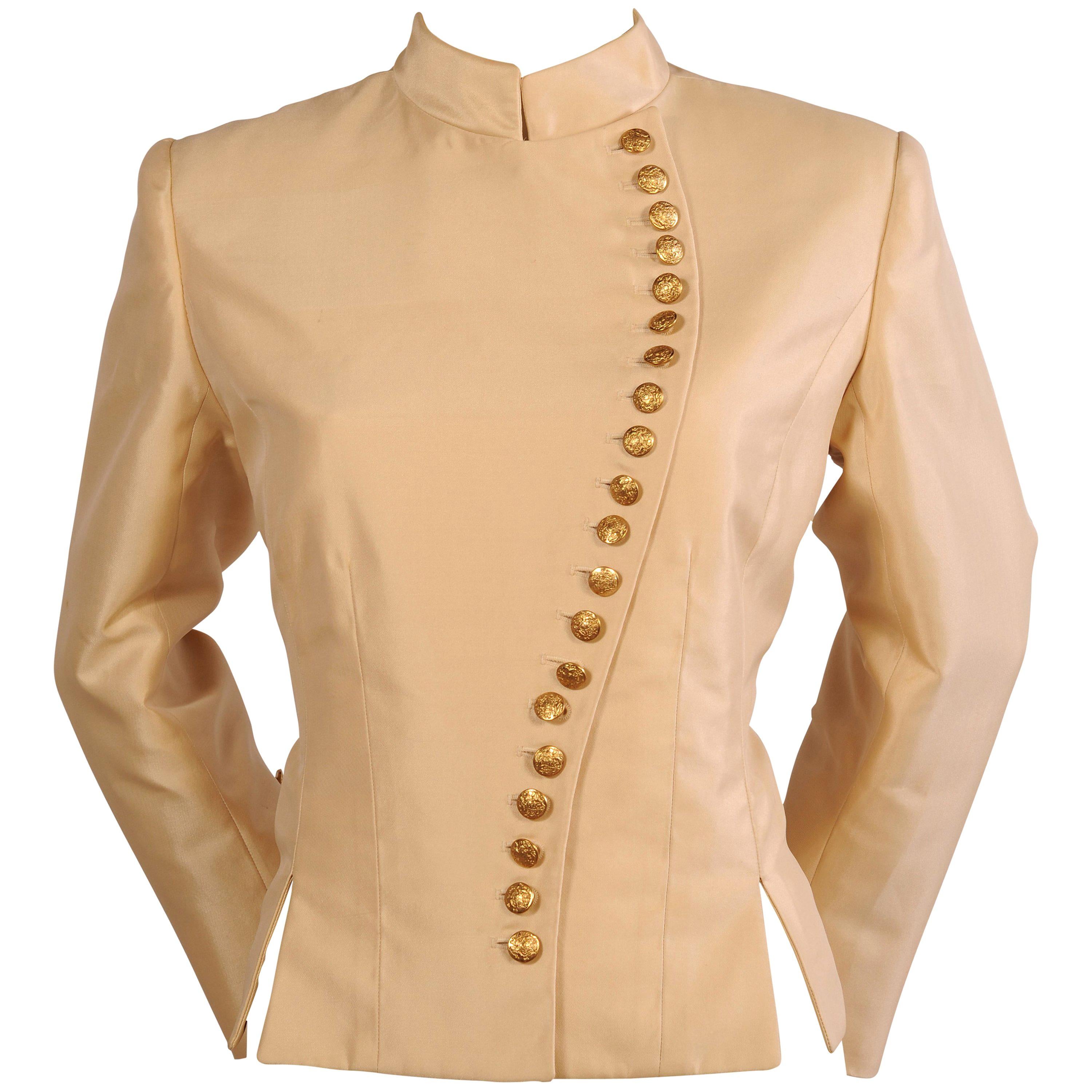 Maggie Norris Haute Couture Silk Faille Jacket