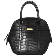Burberry Black Alligator Orchard Handle Bag rt. $25, 000+