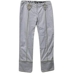 Roberto Cavalli Class Ankle Trousers Pants - Size: 4 (S, 27) 11