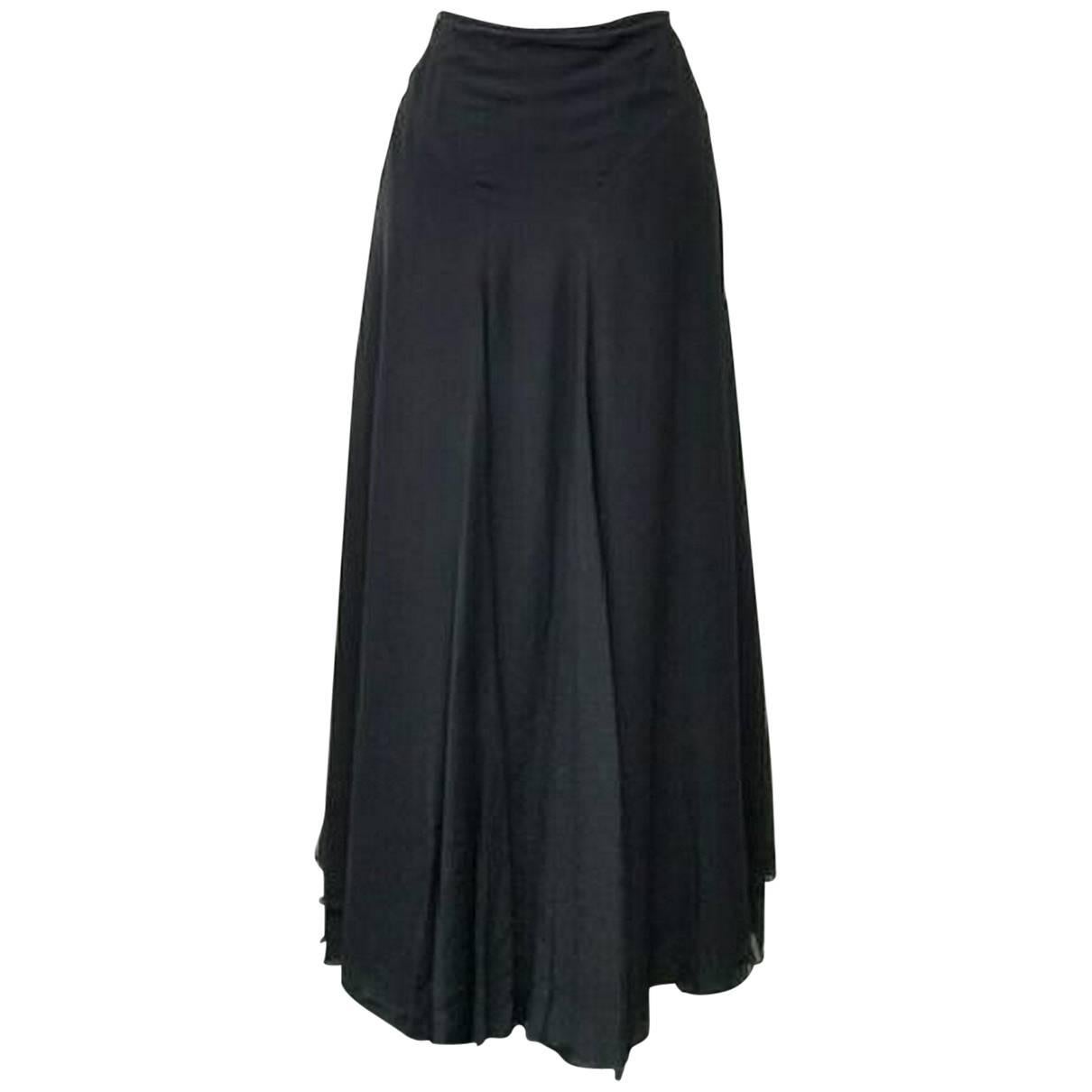 Armani Collezioni Collezioni Maxi Skirt - Size: 12 (L, 32, 33) For Sale