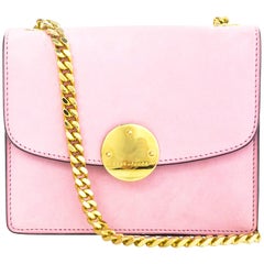Marc Jacobs Pink Suede Trouble Mini Crossbody Bag