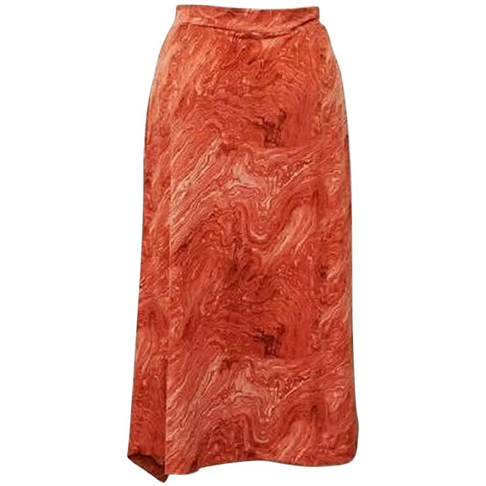 Michael Kors Marble Print Skirt - Size: 12 (L, 32, 33) For Sale