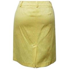 Dolce&Gabbana Yellow Skirt - Size: 8 (M, 29, 30)
