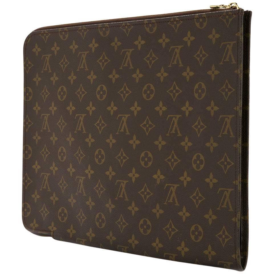 Louis Vuitton Monogram Men's Women's Carryall Laptop Travel Briefcase  Clutch Bag For Sale at 1stDibs