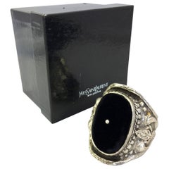 Yves Saint Laurent Silver Tone Baroque Cuff Bracelet, Tom Ford Collection