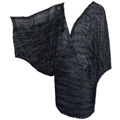 Missoni Midnight Blue Lurex Kaftan Mini Dress 4