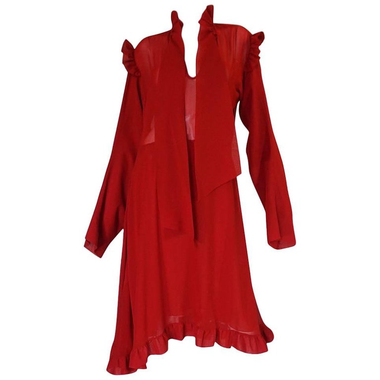 S/S 2016 Vetements Runway Over-Sized Red Dress Unworn w Tags For Sale ...