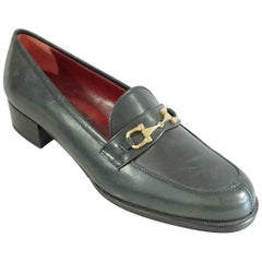 Salvatore Ferragamo Black Leather Loafers - 6.5 B