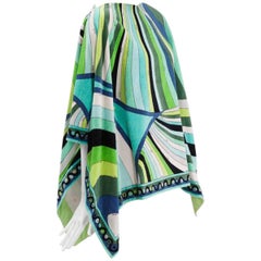 Emilio Pucci Terry Cloth Poncho Caftan 