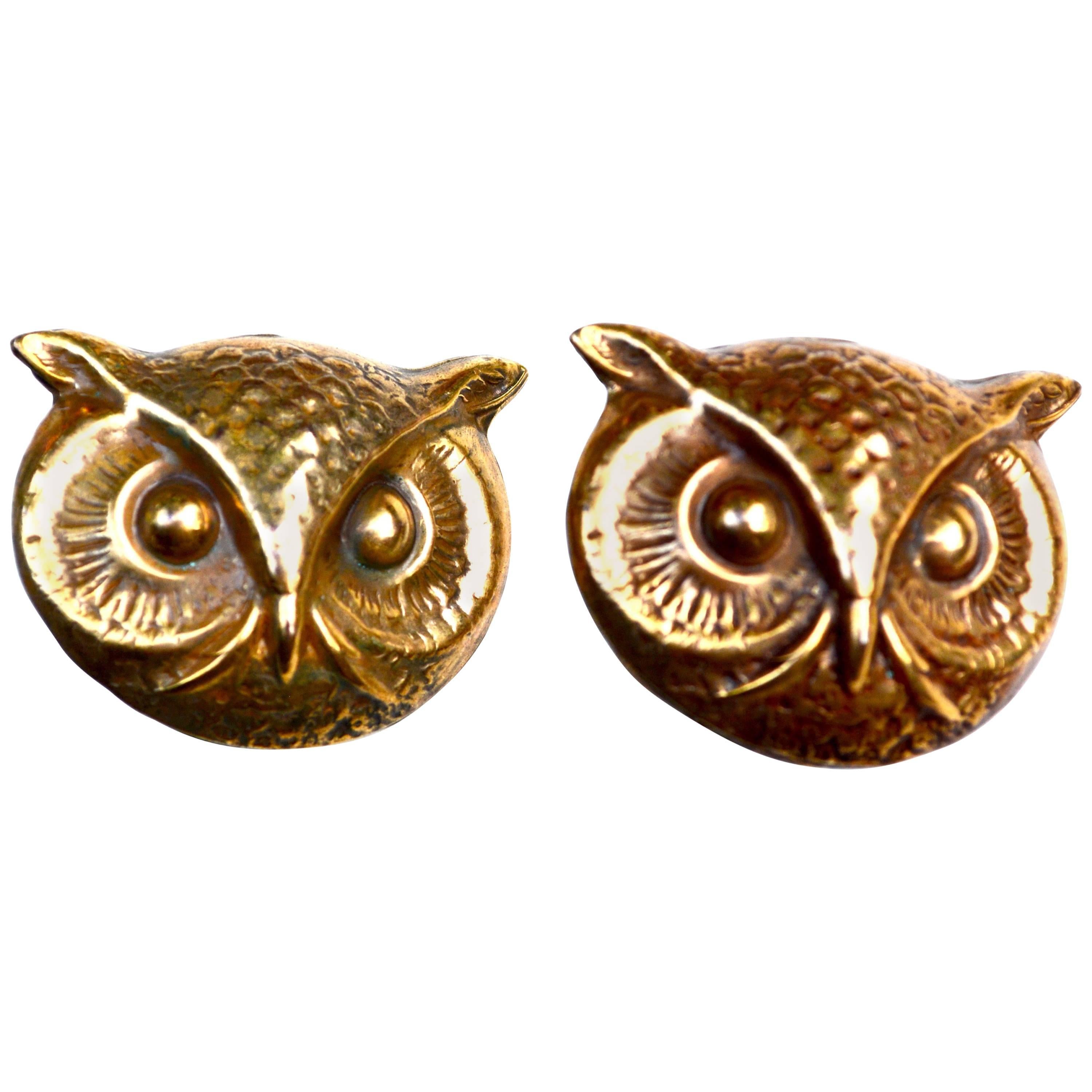 Joseff Owl Earrings For Sale