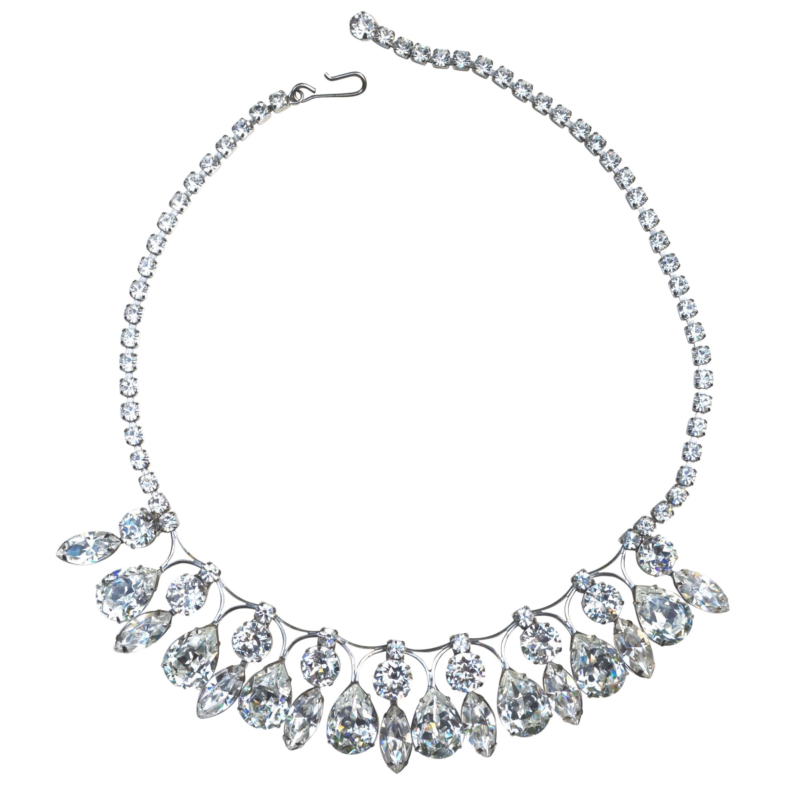 Weiss Glam Glass Drop Necklace 