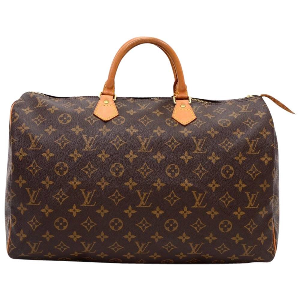 Louis Vuitton Speedy 40 Monogram Canvas Hand Bag