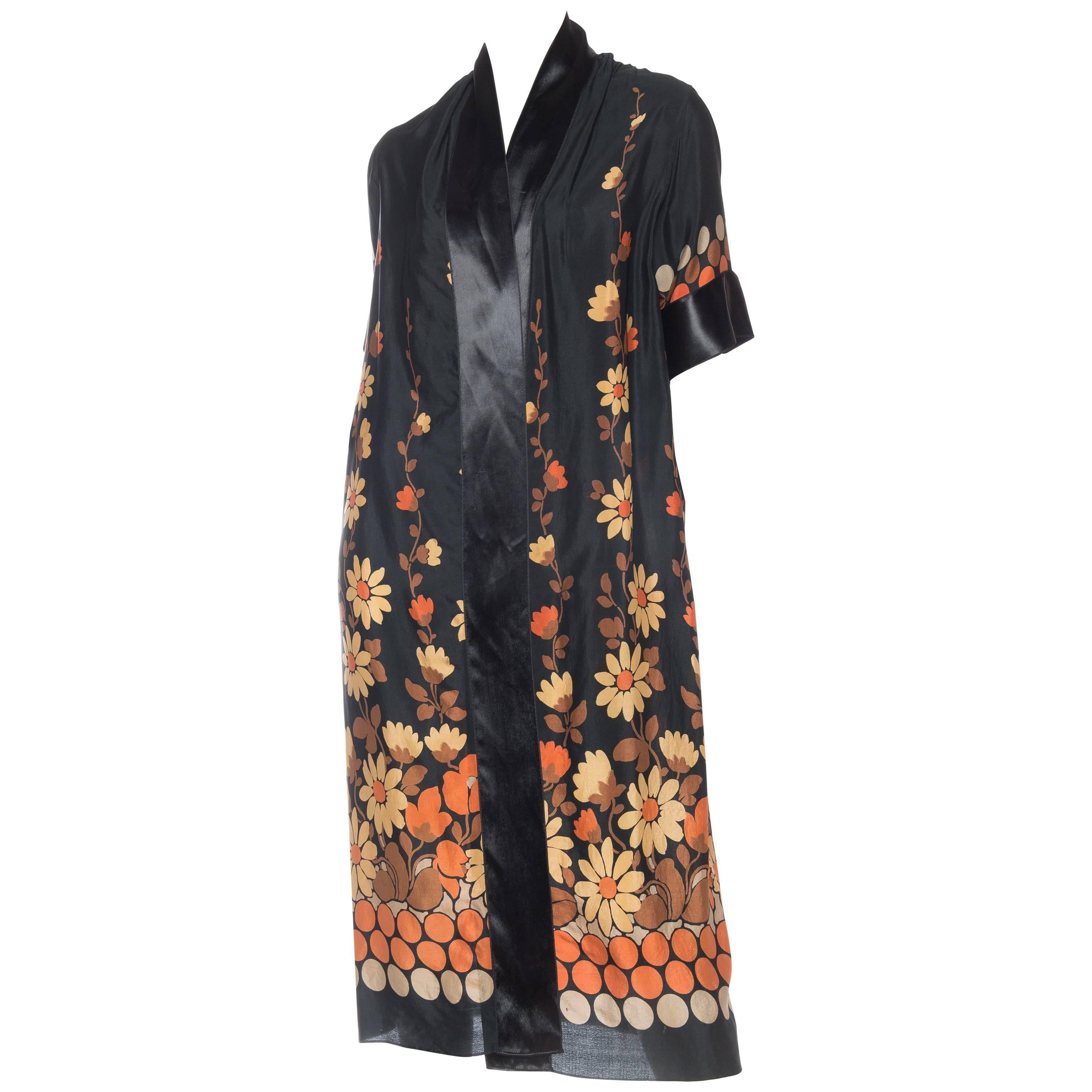 1920s Art Deco Floral Kimono