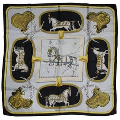 Hermes "Grand Apparat" Vintage Silk Scarf