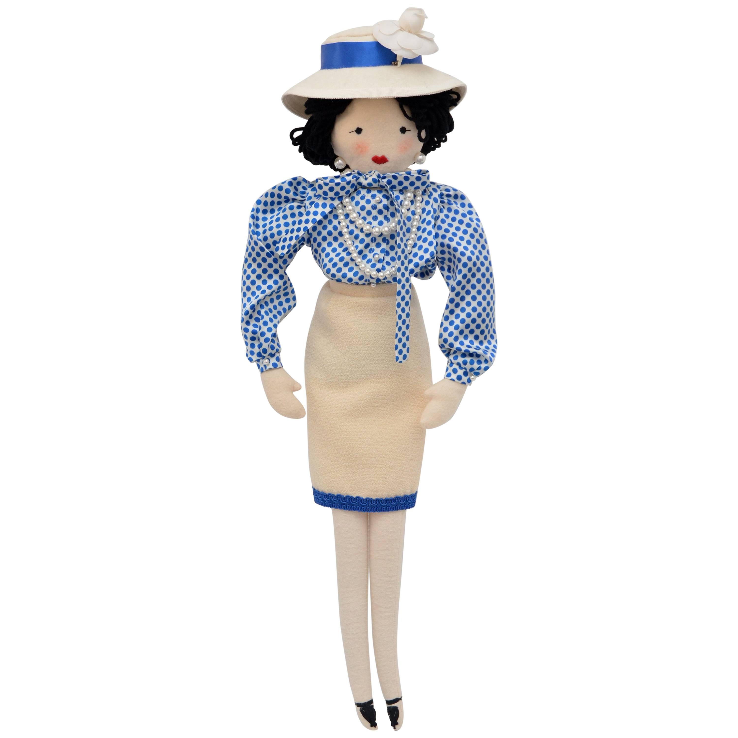 Super Rare Chanel Doll Designed By Karl Lagerfeld For Pop-Up Shop Colette  at 1stDibs