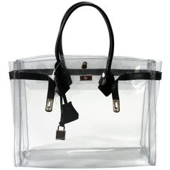 ORIGINAL Mon Autre Sac ® Cabas Diamant pvc and Black leather / Brand New 
