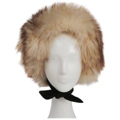 Vintage 1960s Fisher Fur Mod Bonnet