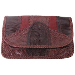 Vintage Carlos Falchi Patchwork Clutch