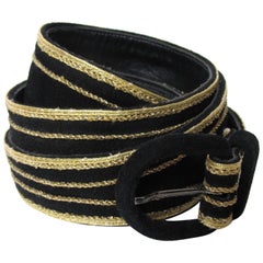 1970s Yves Saint Laurent Double Wrap Waist Belt 10