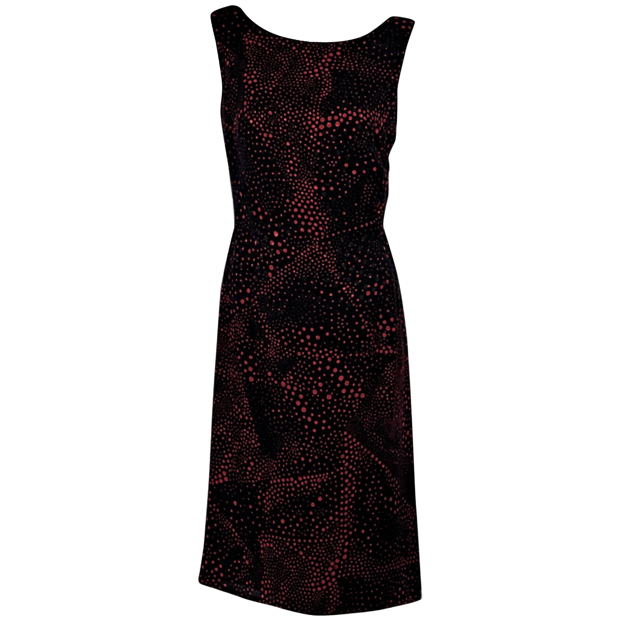 Black & Escada Printed A-Line Dress
