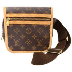 Used Louis Vuitton Bum Bag Bosphore Monogram Canvas Waist Pouch Bag 