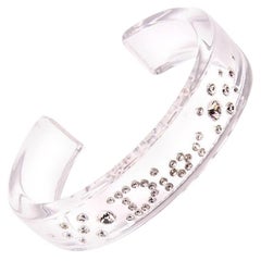 Christian Dior Lucite Rhinestone Bracelet