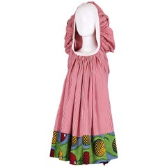 2007 Junya Watanabe for Comme des Garcons Sleeveless Hooded Print Dress