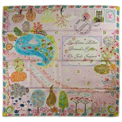 VERY RARE and COLLECTIBLE Louis Vuitton scarf " Promenade à Kyoto "