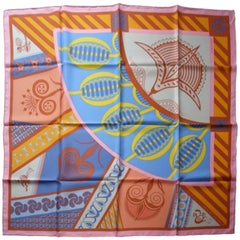 Hermès Made in France Géometrie Crétoise scarf silk 90 cm / BRAND NEW