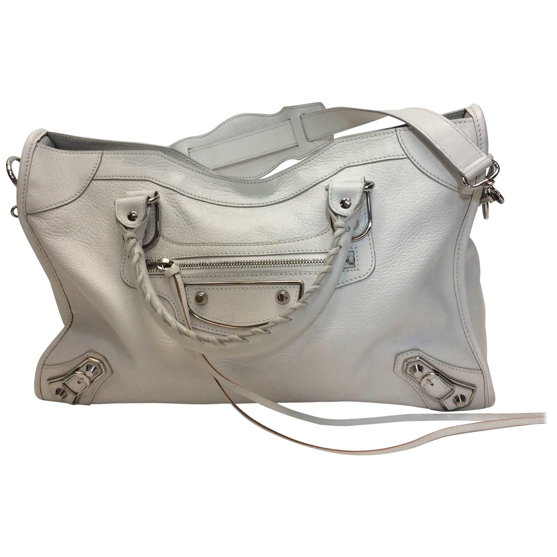 Balenciaga White City Bag NWT  For Sale