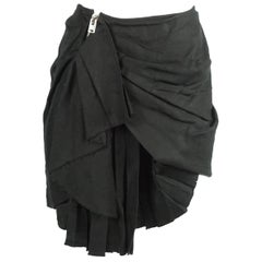 Isabel Marant Black Deconstructed Asymmetrical Skirt - 3