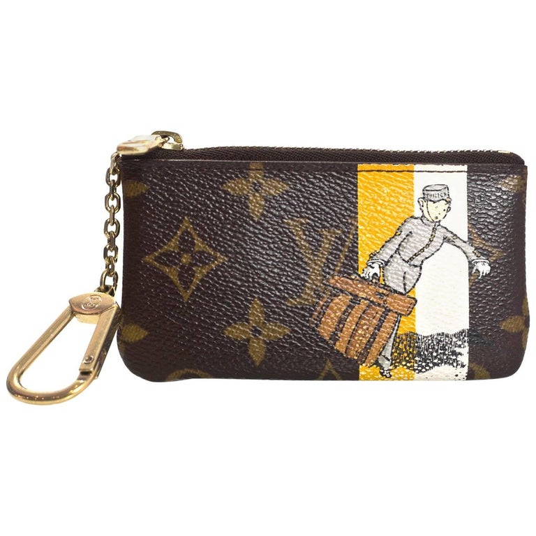 frakobling Økologi Blive kold Louis Vuitton Limited Edition Groom Pochette Cles Card Key/Coin Purse For  Sale at 1stDibs | louis vuitton key pouch limited edition