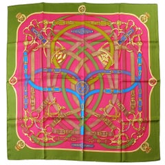Hermès Made in France CALVACADOUR scarf silk 90 cm / BRAND NEW