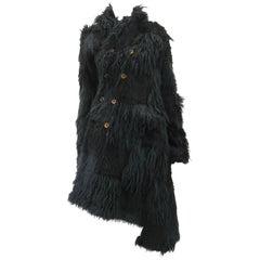 Comme des Garcons Faux Fur Asymmetrical Coat 2002