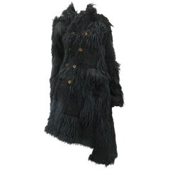 Comme des Garcons Faux Fur Asymmetrical Coat 2002 