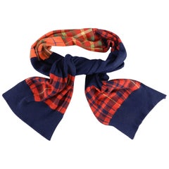 Chanel 13A Edinburgh Orange Long Cashmere Scarf 6