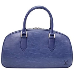 Louis Vuitton Jasmin Blue Epi Leather Hand Bag