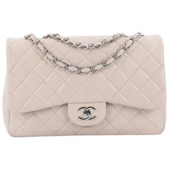 Chanel Classic Single Flap Bag Quilted Caviar Jumbo