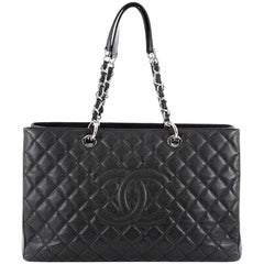 Chanel Grand Shopping Tote Quilted Caviar XL Chanel Grand Shopping Tote Quilted Caviar XL
