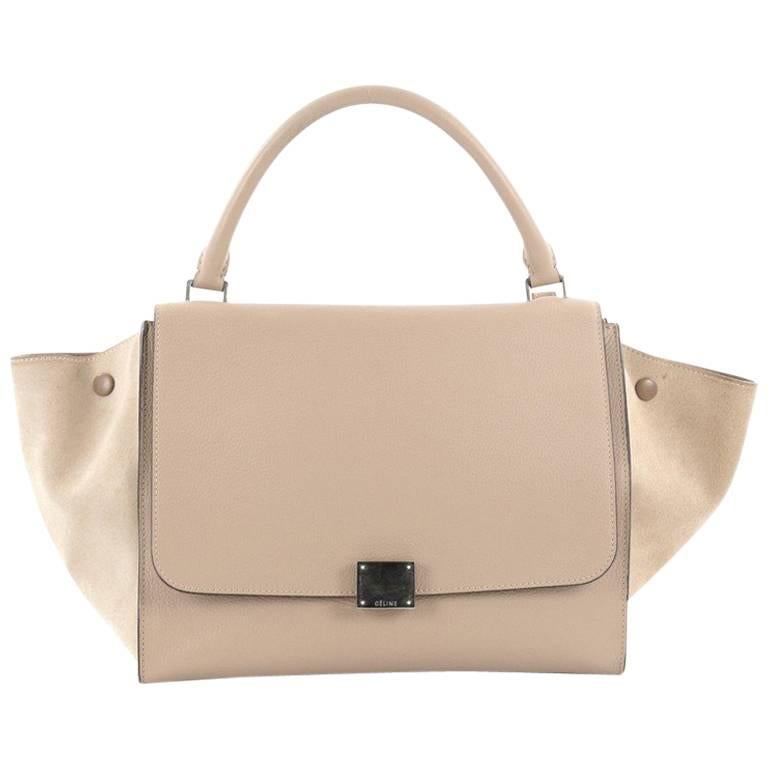 Celine Trapeze Handbag Leather Medium