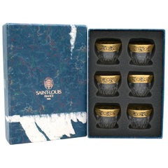 Hermès St. Louis Thistle Set de six tasses à thé en or