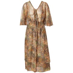 Yves Saint Laurent Confetti Pattern 70's Ensemble