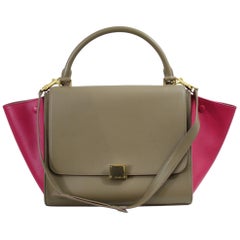 Lovely Celine Trapeze Handbag with Shoulder Strap 9