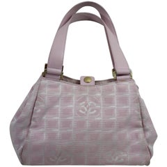 Chanel Pink Canvas Vintage Bag. Fair Condition