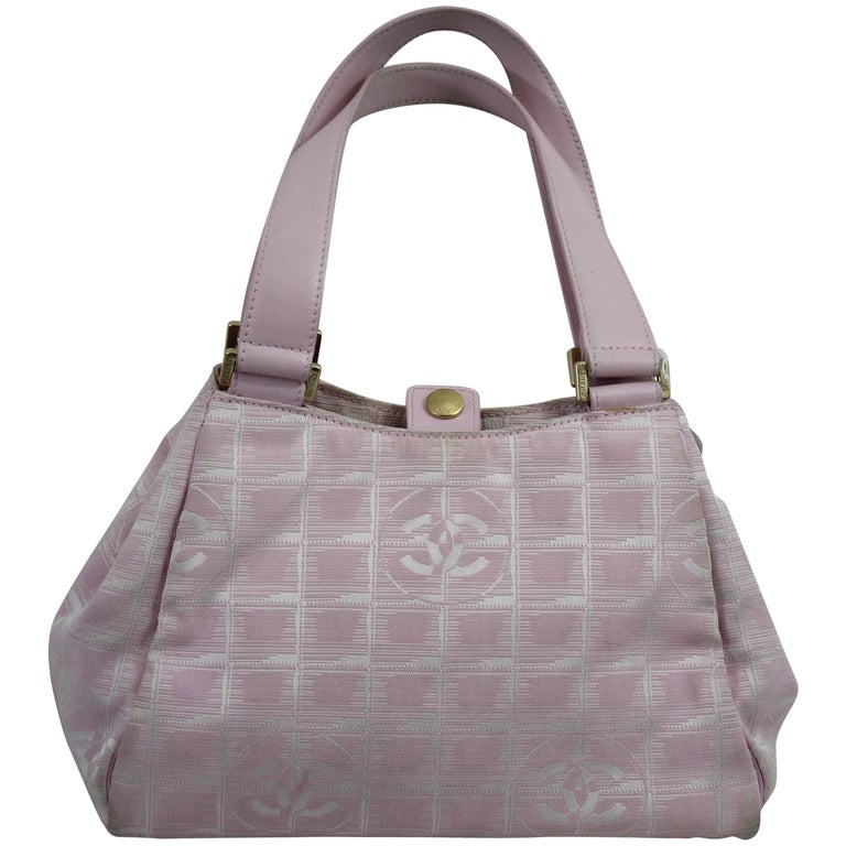 Chanel Pink Canvas Vintage Bag. Fair Condition at 1stDibs pink