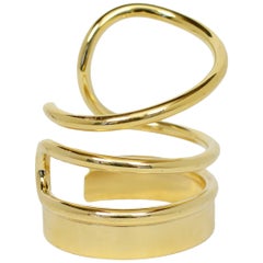 Iconic Balenciaga by Nicolas Ghesquiere Large Coil Cuff Bracelet 2013