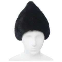 Peaked Mink Hat