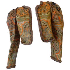 1970s Muriel Grateau Paisley Puff Sleeve Jacket