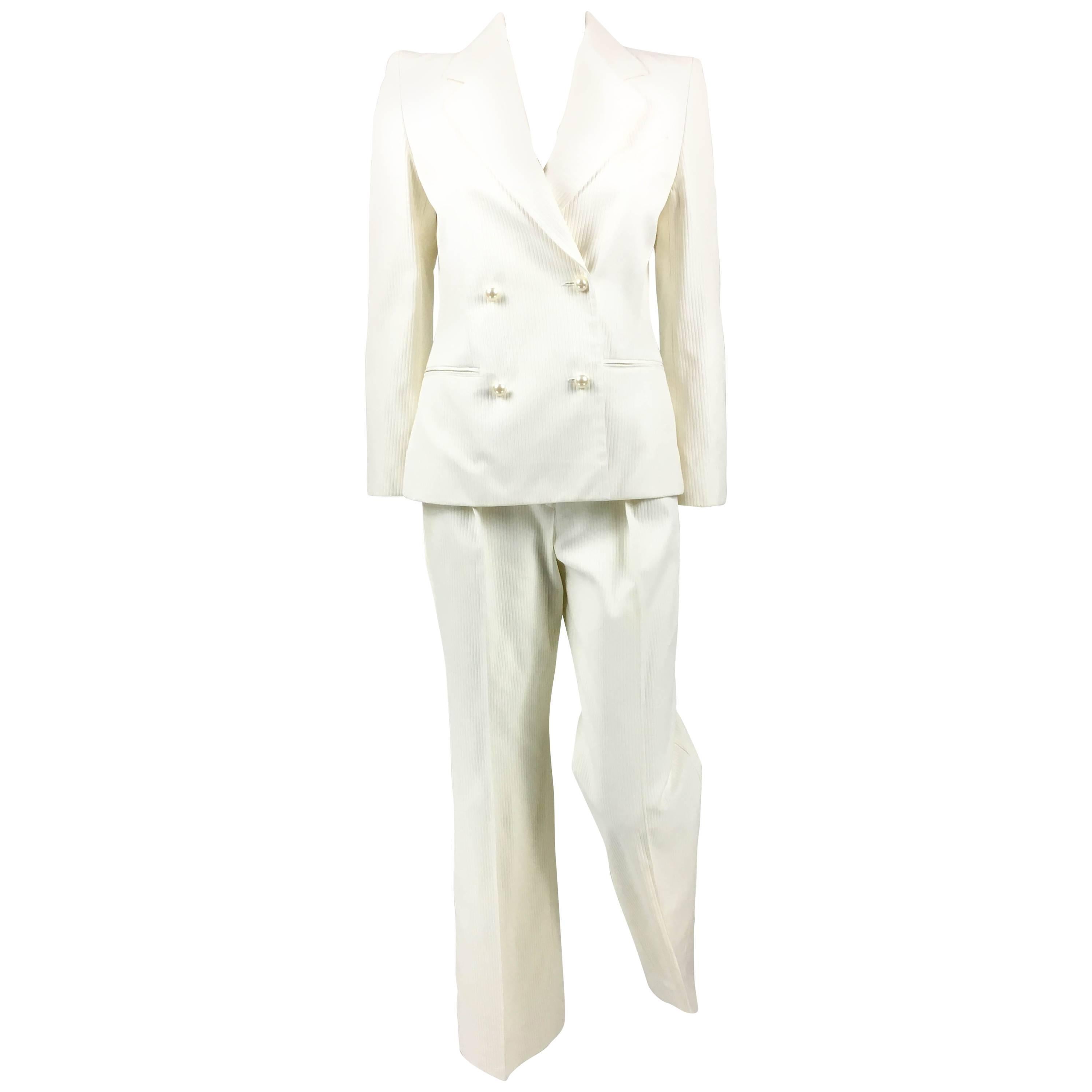 white chanel pantsuit